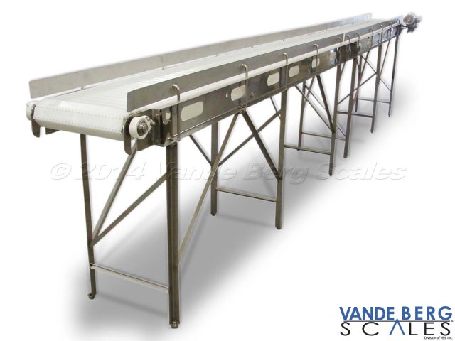 Easy-to-Clean Conveyor with Open Frame Design - Openings along the belting frame permit access to the undersides of the belt
